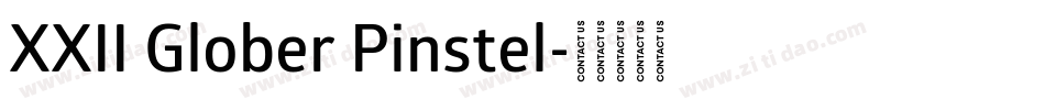 XXII Glober Pinstel字体转换